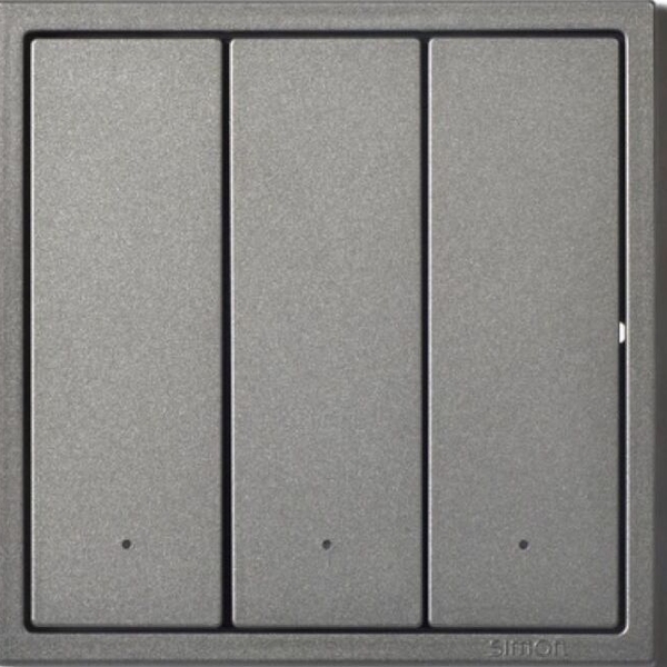 Công tắc bối cảnh ba Simon I7 Smart màu Xám 70E844TY-61
