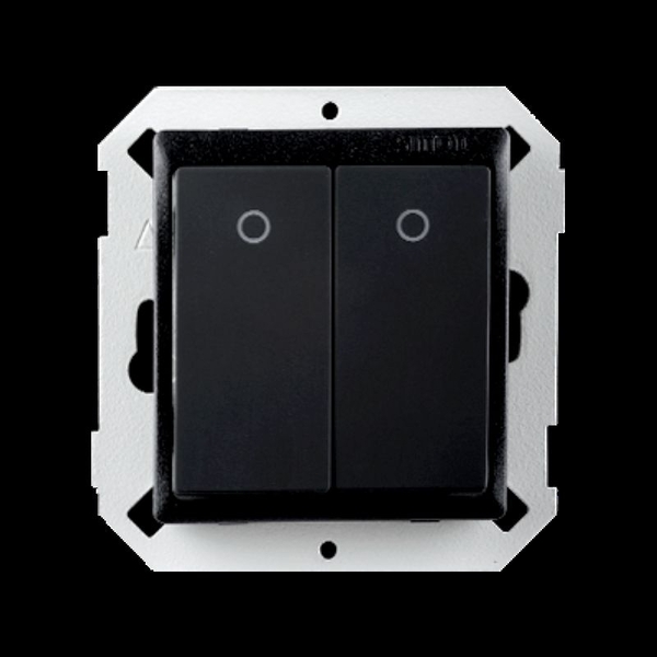 Module Nút nhấn đôi có đèn LED (Black) V8 80396F-26