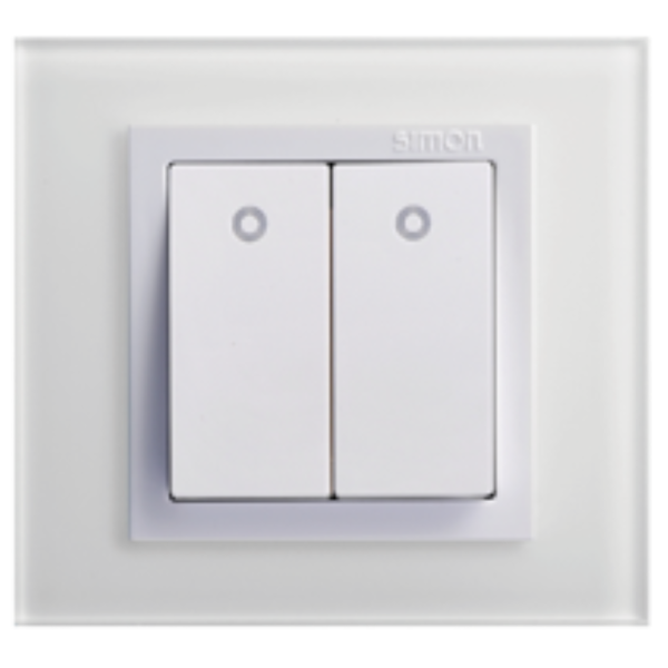 Module Công tắc đôi 16A 1 chiều có đèn LED V8 80396