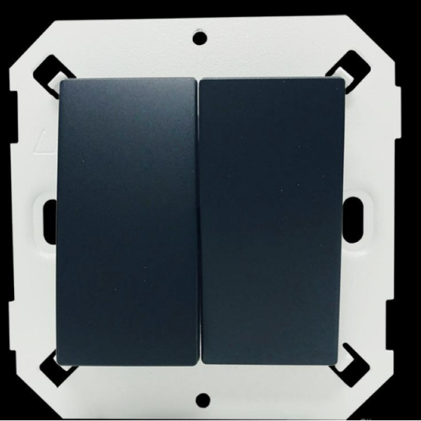 Module Công tắc đôi 16A 2 chiều (Black) V8 80397-26