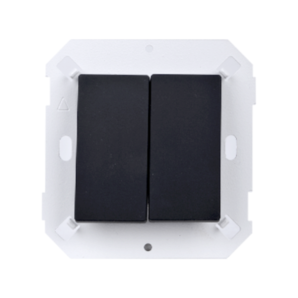 Module Nút nhấn đôi (Black) V8 80398F - 26