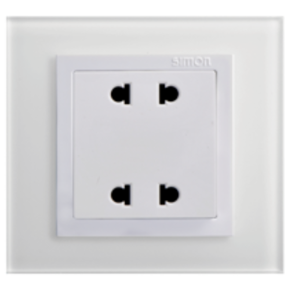 Module Ổ cắm đôi 2 chấu thường V8 80456