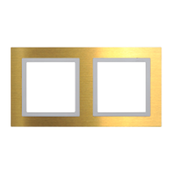 Khung viền kim loại đôi (brush gold) V8 80821-48
