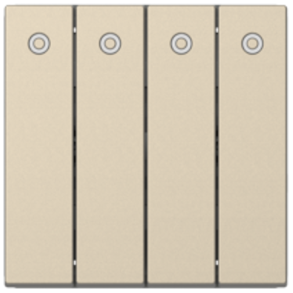 Module công tắc bốn, hai chiều có đèn LED (Champagne) i7 701044-46