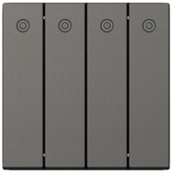 Module công tắc bốn, một chiều có đèn LED (Grey) i7 701043-61