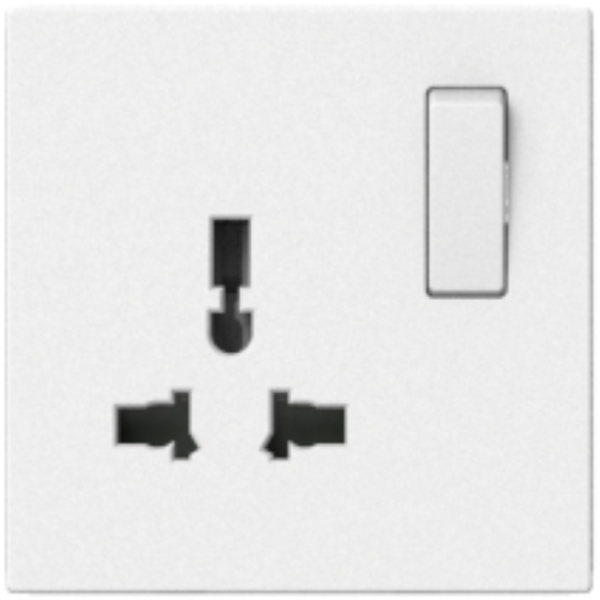 Module Ổ cắm 3 chấu đa tiêu chuẩn kèm công tắc i7 701089