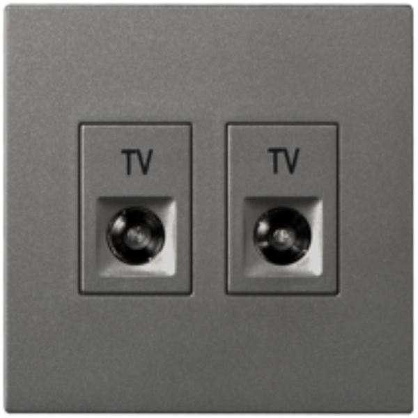 Module Ổ cắm TV và ổ cắm TV chuẩn F (Grey) i7 705119S-61