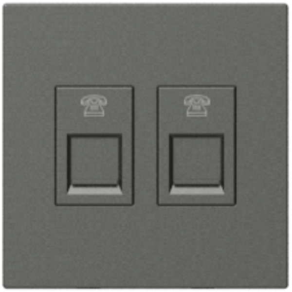 Module ổ cắm điện thoại đôi (Grey) i7 705224-61