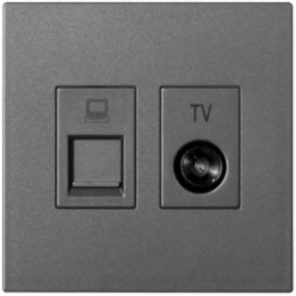Module ổ cắm Tv và dữ liệu Cat6e (Grey) i7 705302-61