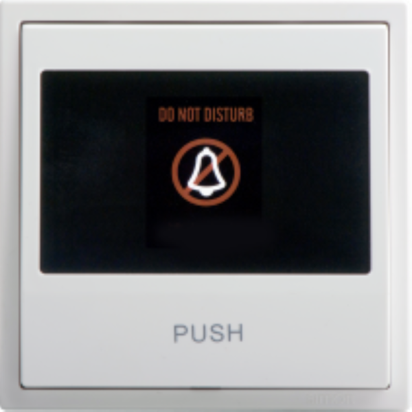 Nút nhấn chuông hiển thị ' mời dọn phòng