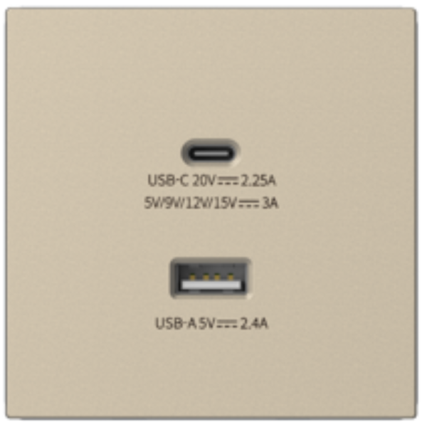 Module sạc USB (5V 2,4A) + USB type C (45W) (Champagne) i7 70E727-46