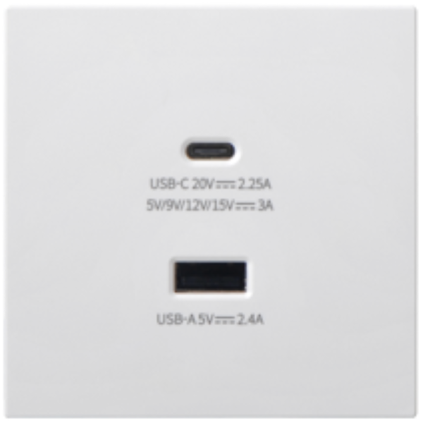 Module sạc USB (5V 2,4A) + USB type C (45W) i7 70E727