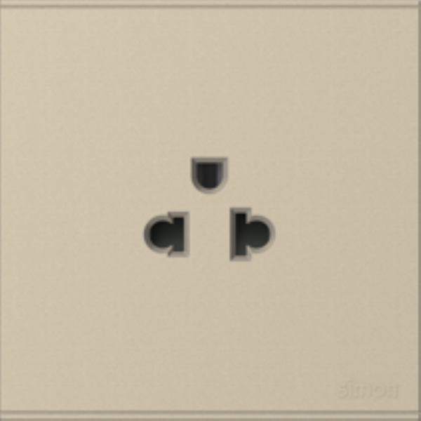 Bộ Ổ cắm đơn chuẩn Âu-Mỹ 16A (Champagne) E6 721087-46