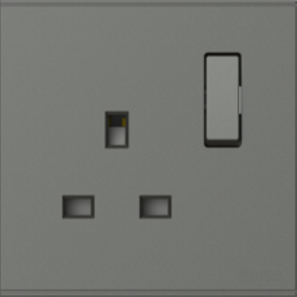 Bộ ổ cắm kiêu Anh 13A (Grey) E6 721382-61