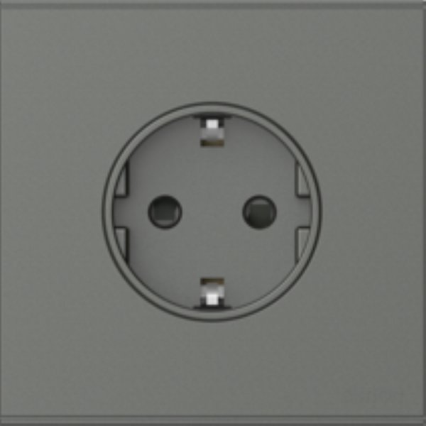 Bộ Ổ cắm đơn Schuko 16A (Grey) E6 721687-61