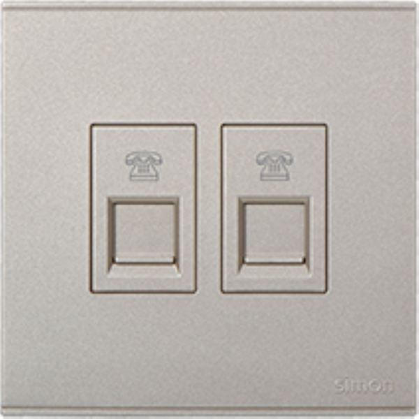 Bộ ổ cắm điện thoại đôi (Champagne) E6 725224-46