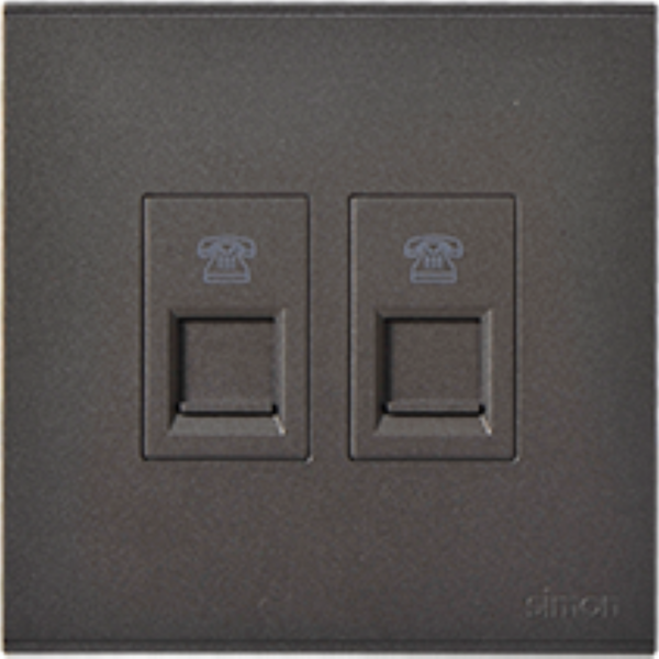 Bộ ổ cắm điện thoại đôi (Grey) E6 725224-61