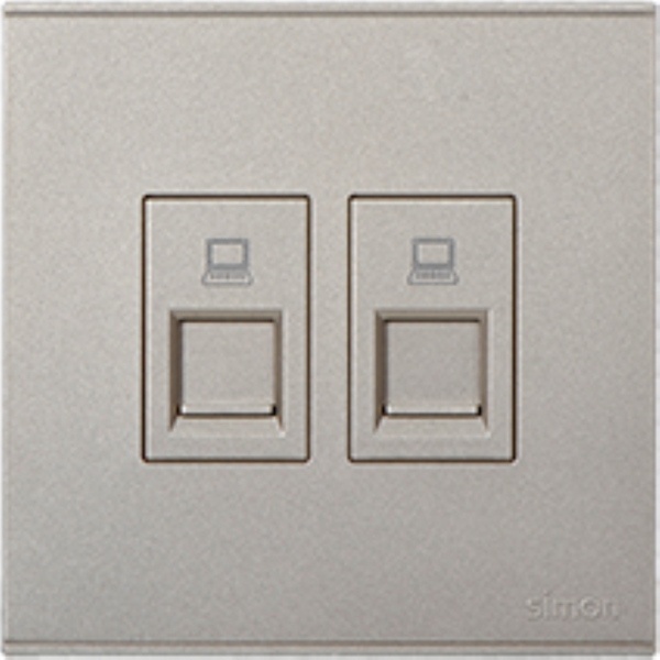 Bộ ổ cắm dữ liệu đôi Cat6e (Champagne) E6 725228-46