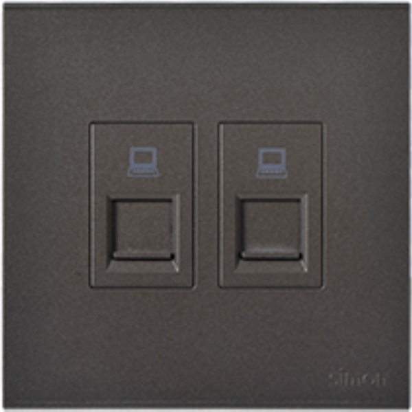 Bộ ổ cắm dữ liệu đôi Cat6e (Grey E6 725228-61