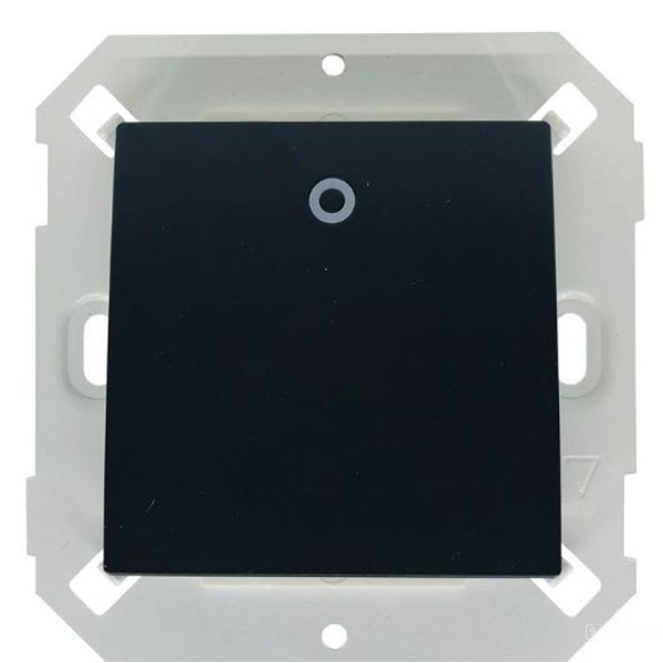 Module Công tắc đơn 16A 1 chiều có đèn LED (Black) V8 80104-26