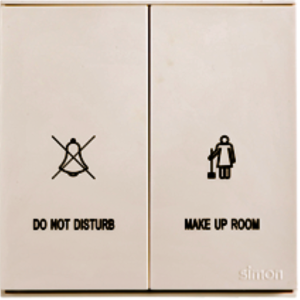 Bộ công tắc đôi 2 chiều hiển thị 