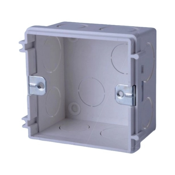 Đế âm tường vuông đơn Simon SED1A086C lắp cho I7, V8, S6, S50, M7, S20