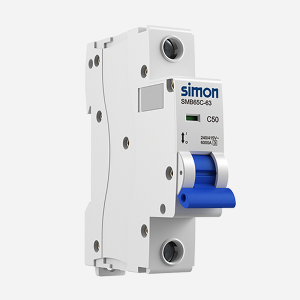 Aptomat 1 Cực CB Simon SMB65C-63C 1P Dòng Cắt 6000A