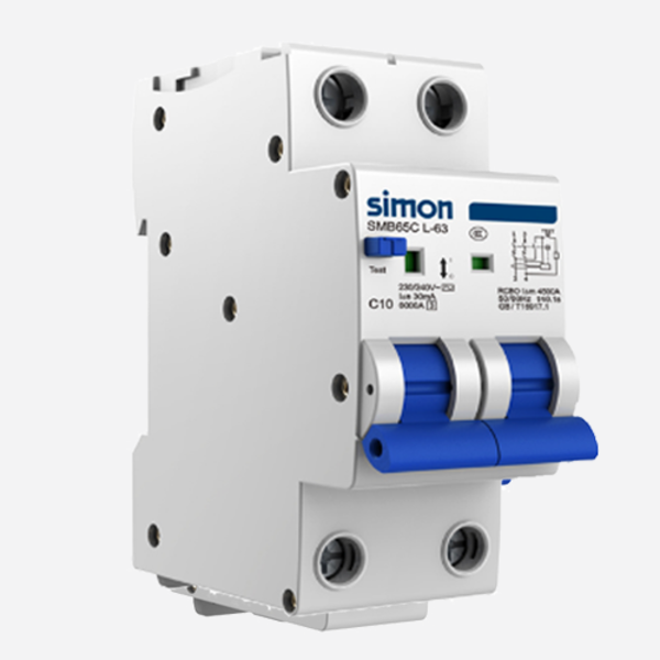 Aptomat chống giật RCBO Simon SMB65CL-63 2P