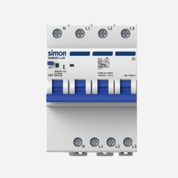 Aptomat chống giật RCBO Simon SMB65CL-63 4P