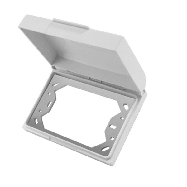 Mặt che chống nước ngoài trời Simon 52154 đế chữ nhật màu trắng