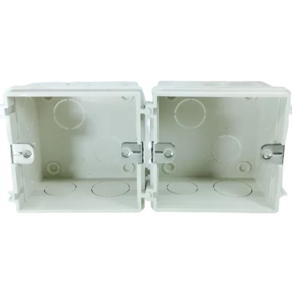 Đế âm tường vuông đơn Simon SED1A076 lắp cho E3, 50, E6, i7 & V8