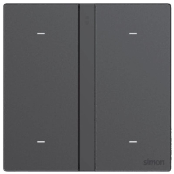 Bộ Công Tắc Bốn Thông Minh Simon M7 Smart Gem Màu Diamond Grey 66E8004GTY-4D