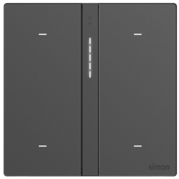 Bộ Công Tắc Bối Cảnh Bốn Thông Minh Simon M7 Smart Gem Màu Xám 66E8008GTY-4D