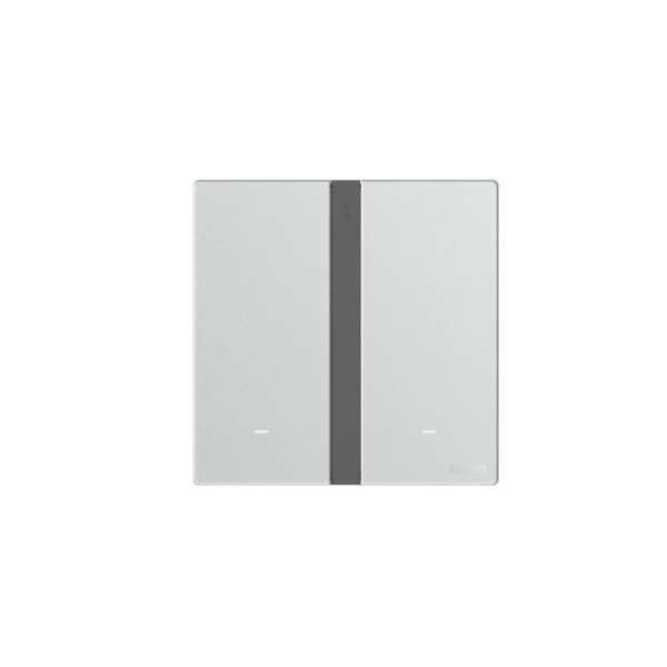 Công Tắc Thông Minh Đôi Simon M7 Gem Smart Màu Bạc 66E8002GTY-4E