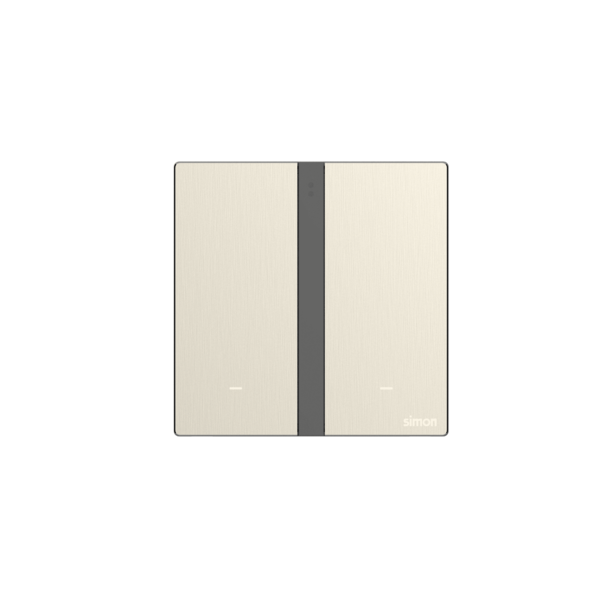 Bộ Công Tắc Đôi Thông Minh Simon M7 Smart Metal Màu Vàng Gold 66E8002MTY-2C