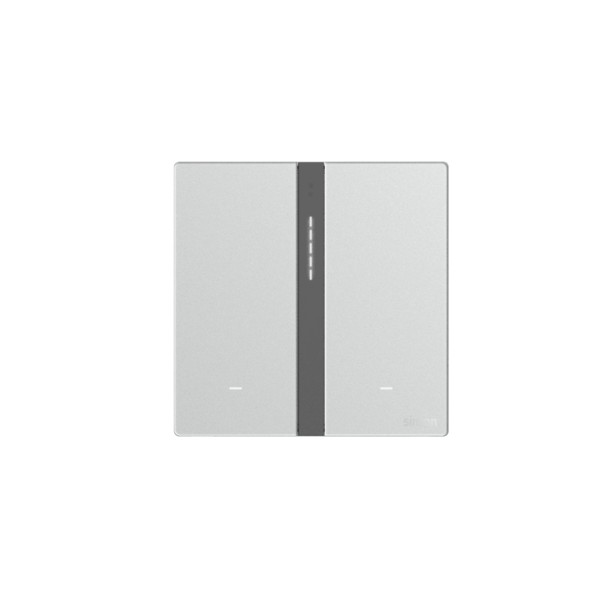 Bộ Công Tắc Bối Cảnh Đôi Thông Minh Simon M7 Gem Smart Màu Bạc 66E8006GTY-4E