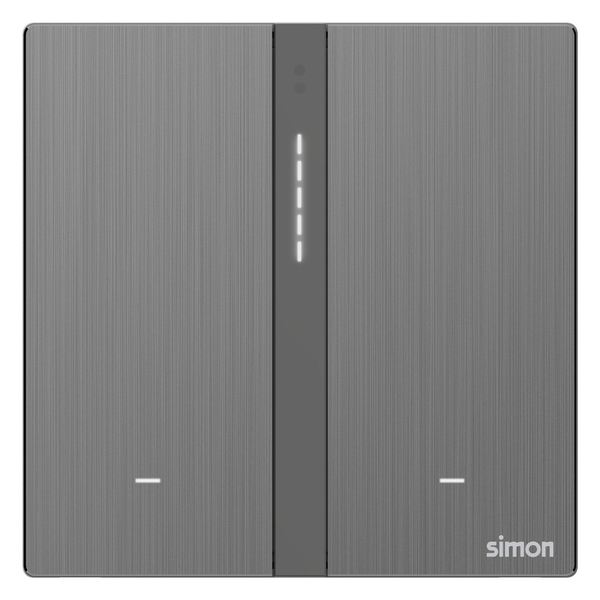 Module Công Tắc Bối Cảnh Đôi Thông Minh Simon M7 Smart Metal Màu Xám 66E8006MTY-2B