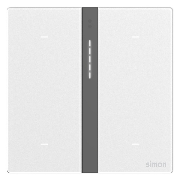Bộ Công Tắc Bối Cảnh Bốn Thông Minh Simon M7 Smart Metal Màu Bạc 66E8008MTY-2A