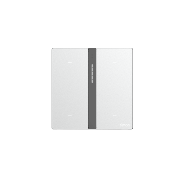 Bộ Công Tắc Hybrid (2 Ngữ Cảnh + 2 Bật/Tắt) Thông Minh Simon M7 Smart Metal Màu Bạc 66E8009MTY-2A