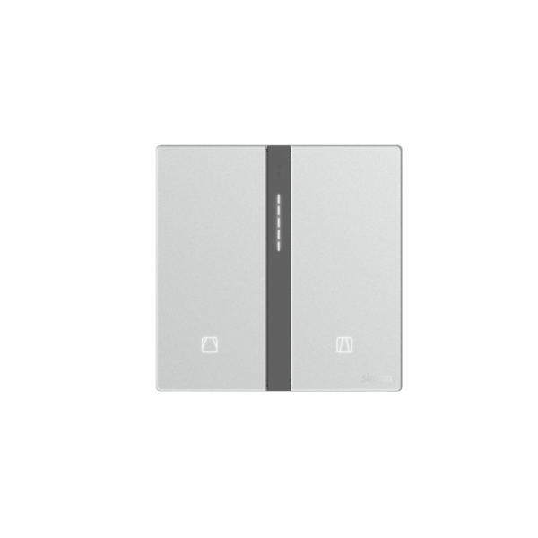 Bộ Công Tắc Rèm Cửa Đơn Thông Minh Simon M7 Gem Smart Màu Bạc 66E8013GTY-4E
