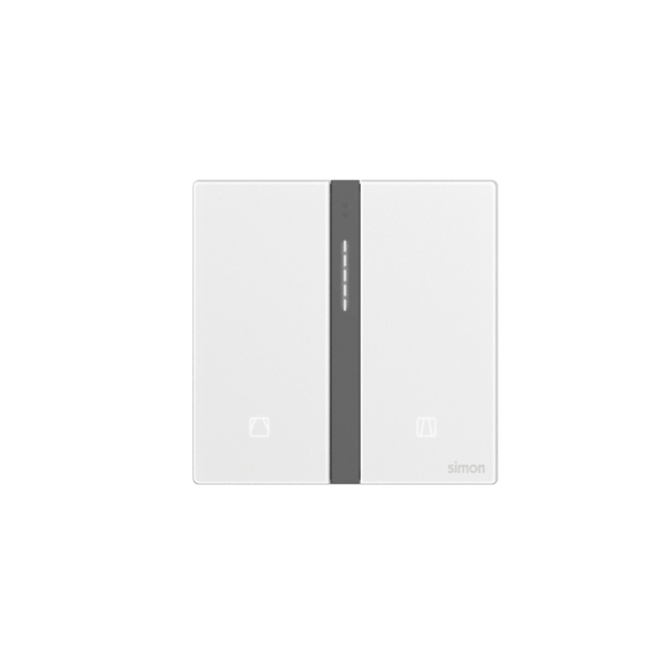 Bộ Công Tắc Rèm Cửa Đơn Thông Minh Simon M7 Smart Gem Màu Trắng 66E8013GTY-4F