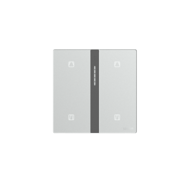 Bộ Công Tắc Rèm Cửa Đôi Thông Minh Simon M7 Gem Smart Màu Bạc 66E8014GTY-4E
