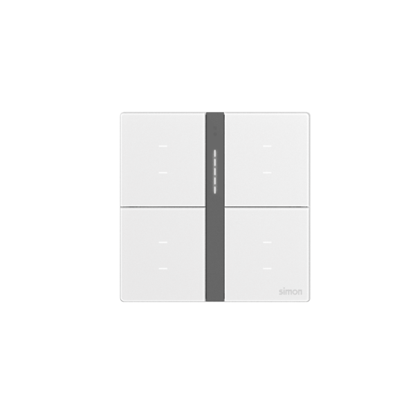 Bộ Công Tắc Bối Cảnh Tám Thông Minh Simon M7 Smart Gem Màu Trắng 66E8025GTY-4F