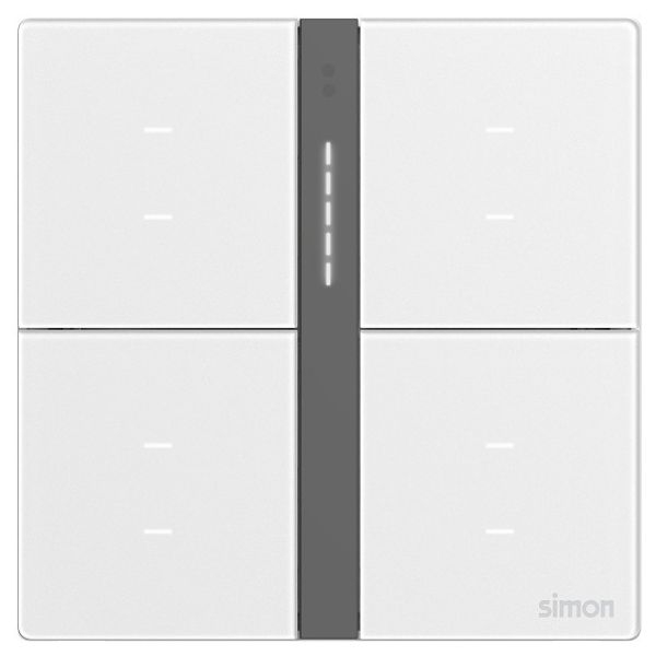 Bộ Công Tắc Bối Cảnh Tám Thông Minh Simon M7 Smart Metal Màu Bạc 66E8025MTY-2A