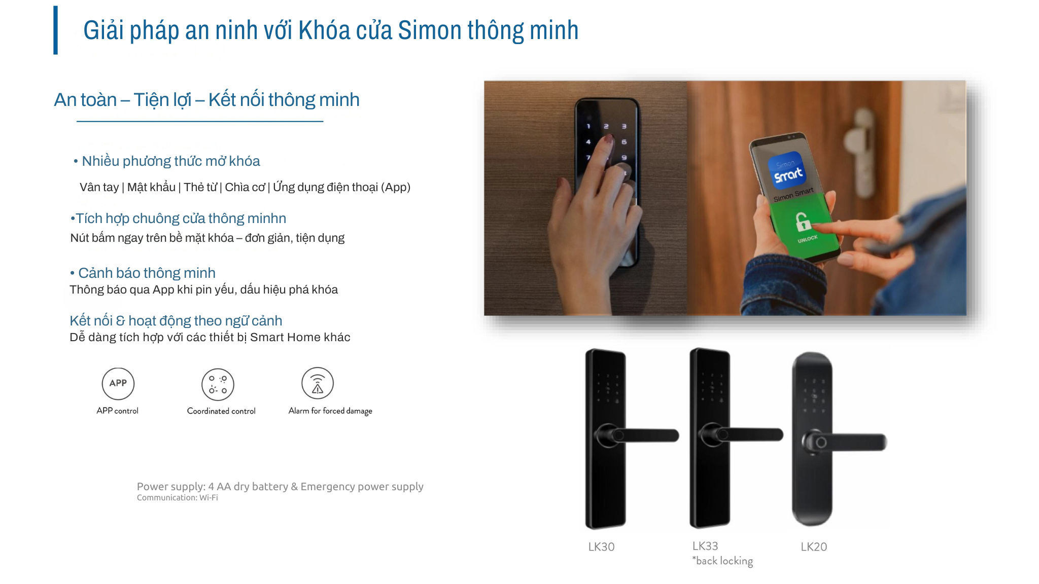 Giải pháp nhà thông minh an toàn với khoá cửa thông minh