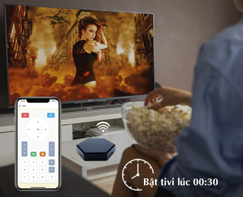 Bộ điều khiển hồng ngoại tự động hẹn giờ