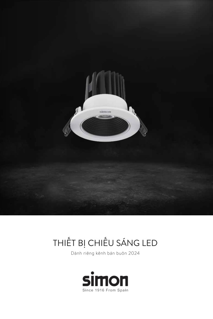 Bảng giá thiết bị điện chiếu sáng LED Simon