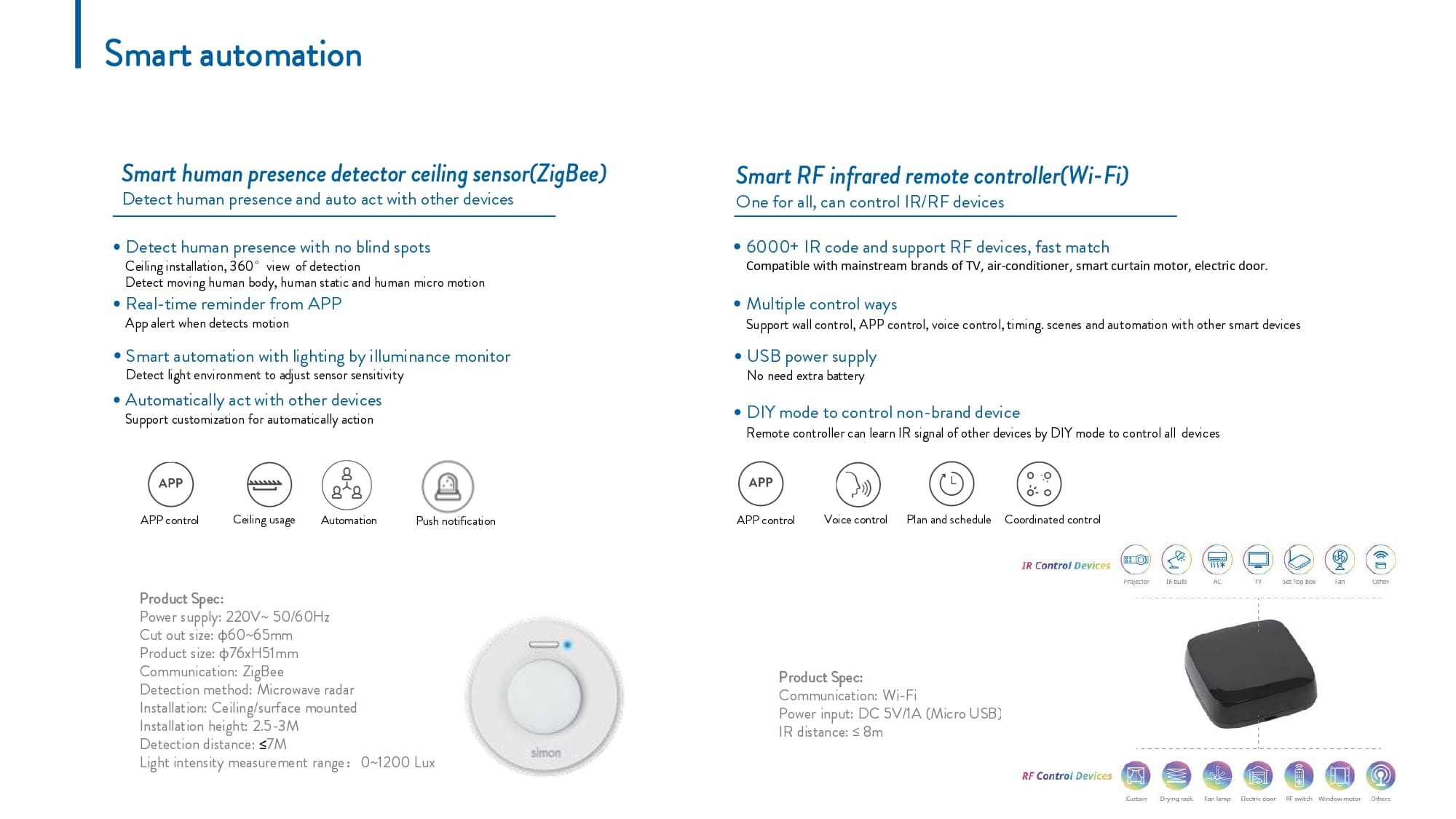 Catalogue Simon i7 Smart