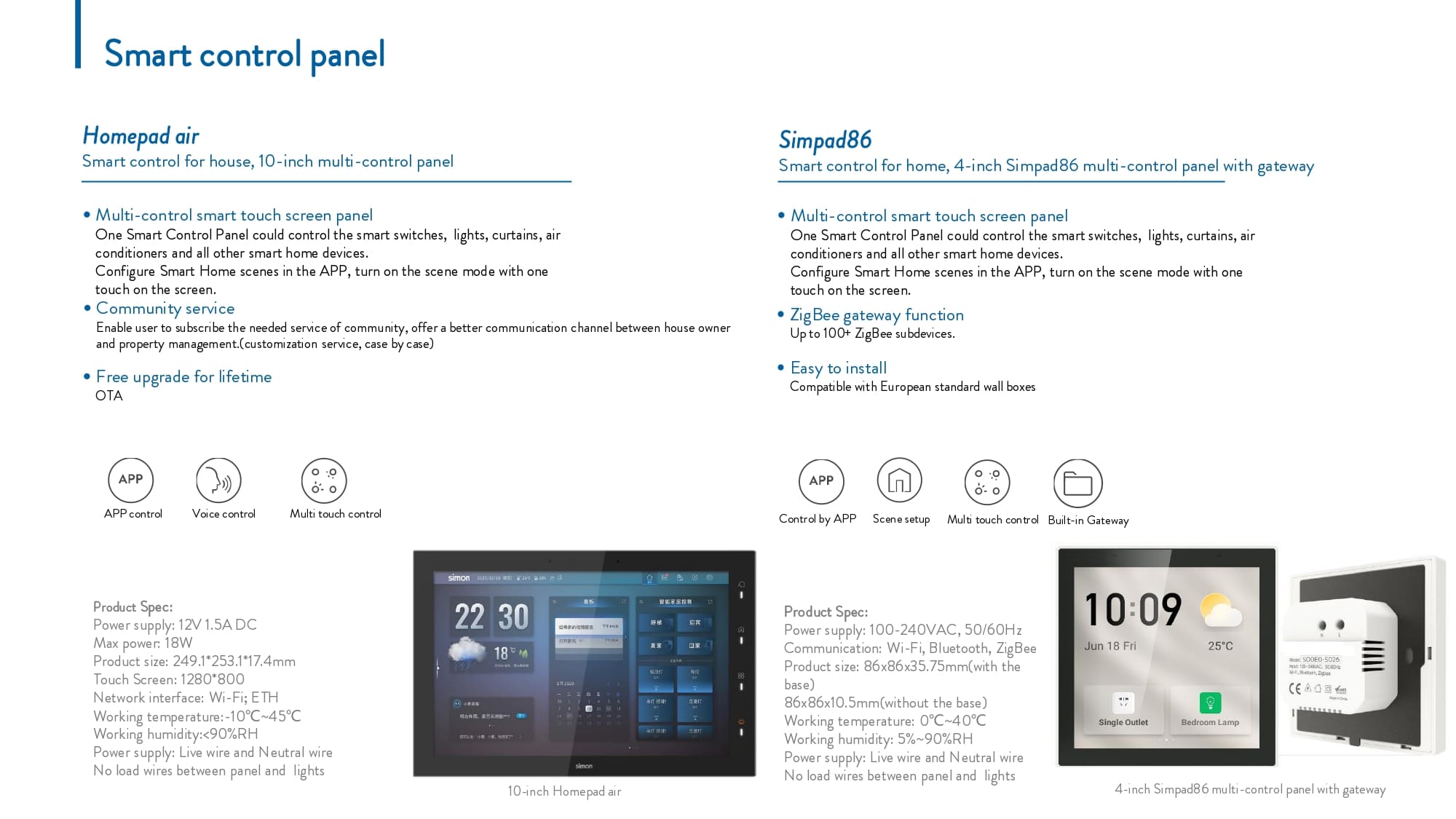 Catalogue Simon i7 Smart