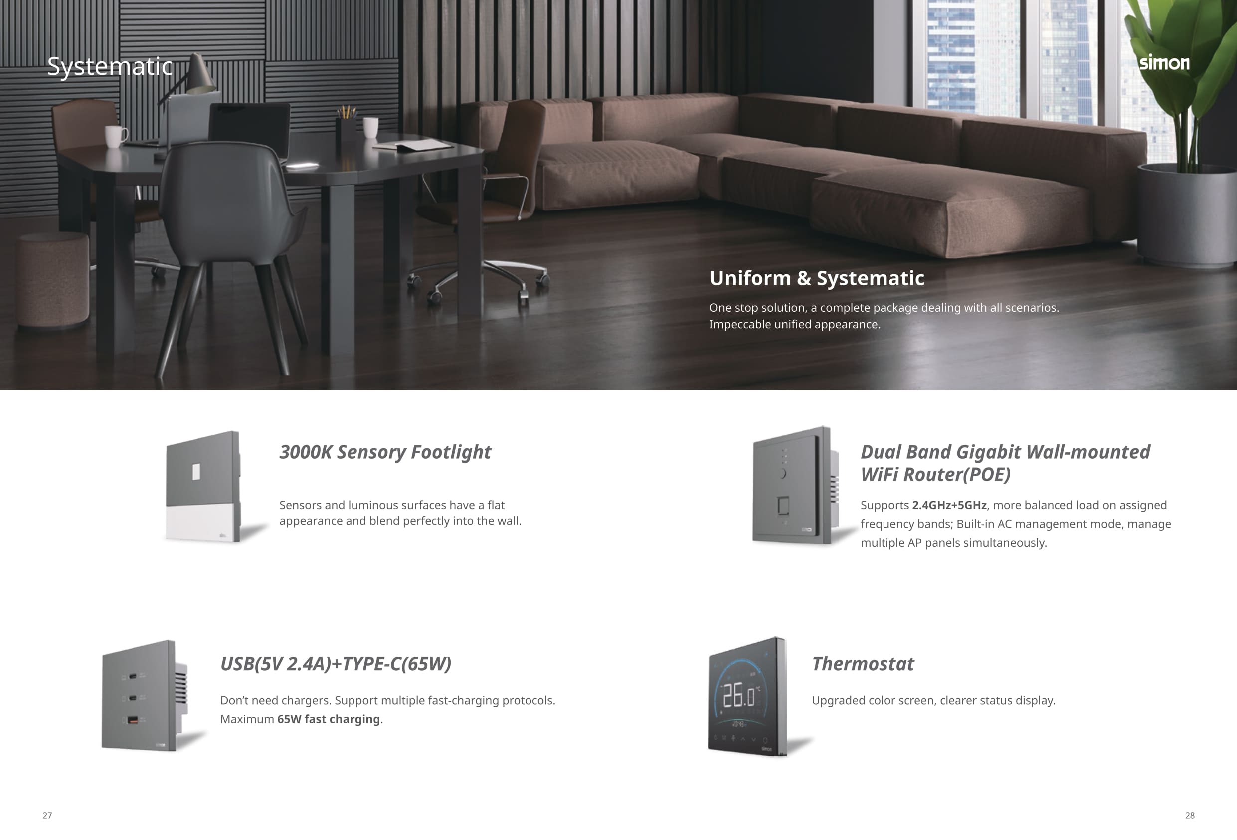 Catalogue công tắc Simon M7 Smart